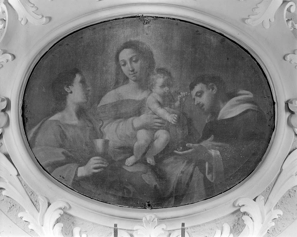 Madonna del rosario con San Domenico e San Benedetto da Norcia - Budrio, Bologna